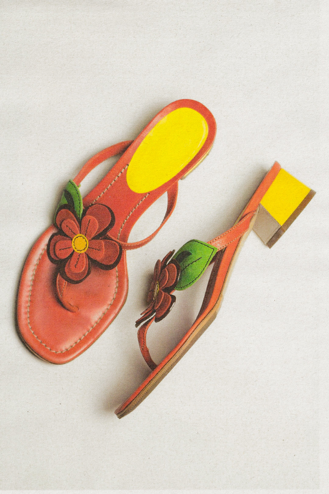 Vintage Miu Miu Flower Sandals