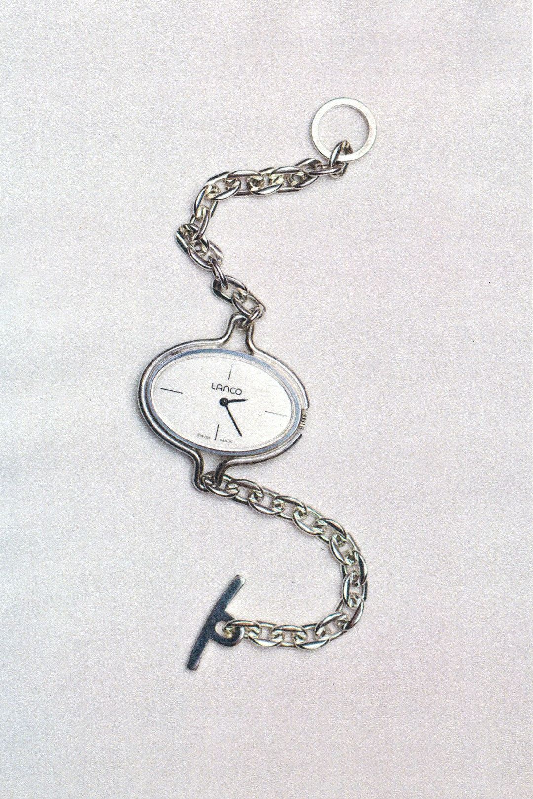 Vintage Sterling Silver Modernist Watch Bracelet